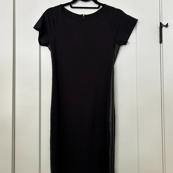 Theory Black Fitted Sheath Dress - Size 4 - Picture 1 of 5